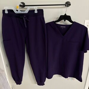 Mandala Scrub Set Purple